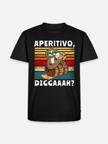 Bier Biersprüche Faultier Saufshirt - Männer Premium Bio T-Shirt - Schwarz
