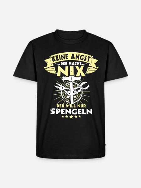 Spengler Spengeln Bauspengler - Männer Premium Bio T-Shirt - Schwarz