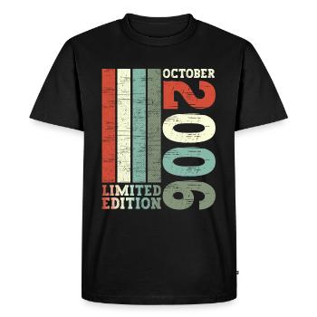 October Vintage 2006 16th Birthday Gift Cool - Men's Premium Organic T-Shirt - black - Front - Nico (187cm)