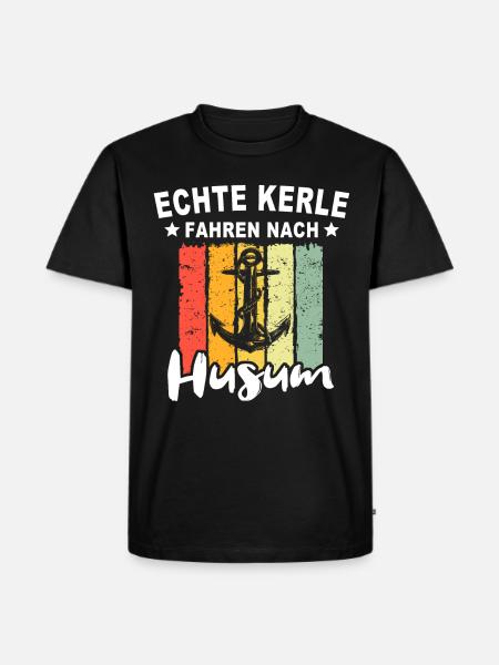 Husum Männer Husumer Mann - Männer Premium Bio T-Shirt - Schwarz