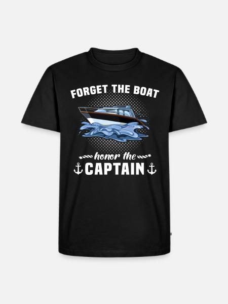 Captain Boat Captain - Men's Premium Organic T-Shirt - black