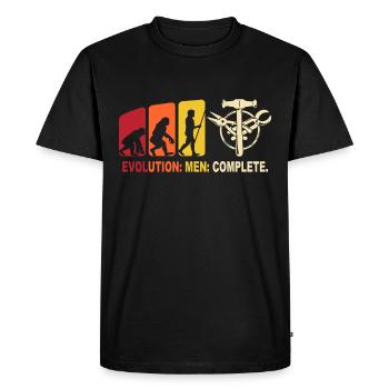 Spengler Evolution Bauspengler - Men's Premium Organic T-Shirt - black - Front - Nico (187cm)