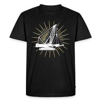 Crane Operator Crane Crane Driver - Men's Premium Organic T-Shirt - black - Front - Nico (187cm)