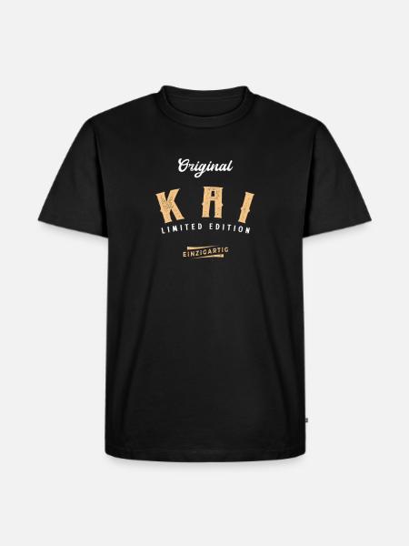 Kai Limited Edition - Männer Premium Bio T-Shirt - Schwarz