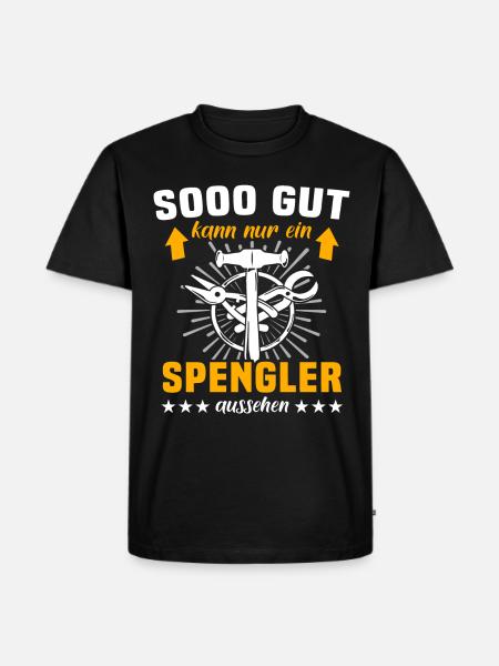Spengler Bauspengler - Männer Premium Bio T-Shirt - Schwarz
