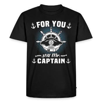 Kapitän Boot Bateau Capitaine - T-shirt Premium bio Homme - noir - Devant - Nico (187cm)