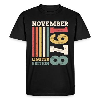 Original novembre 1978 Cadeau du 44e anniversaire - T-shirt Premium bio Homme - noir - Devant - Nico (187cm)