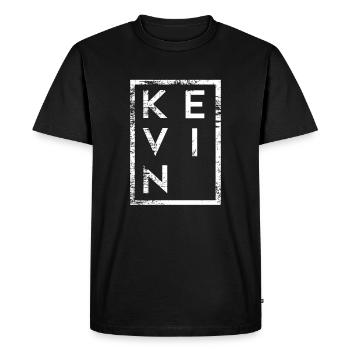 Kevin Minimalisme - T-shirt Premium bio Homme - noir - Devant - Nico (187cm)