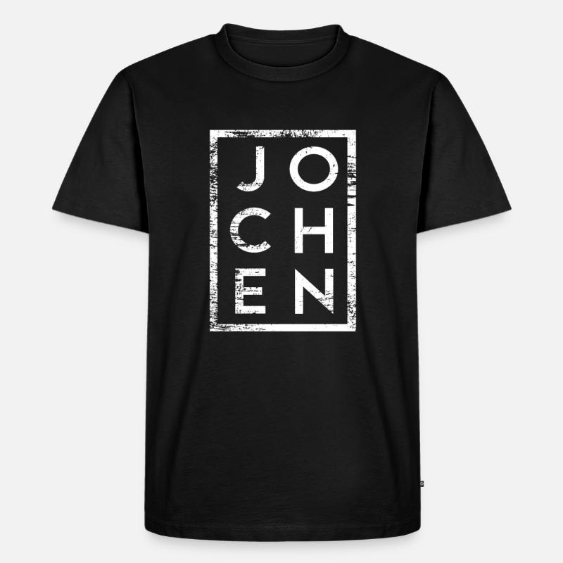 Jochen Minimalismus - Männer Premium Bio T-Shirt - Schwarz