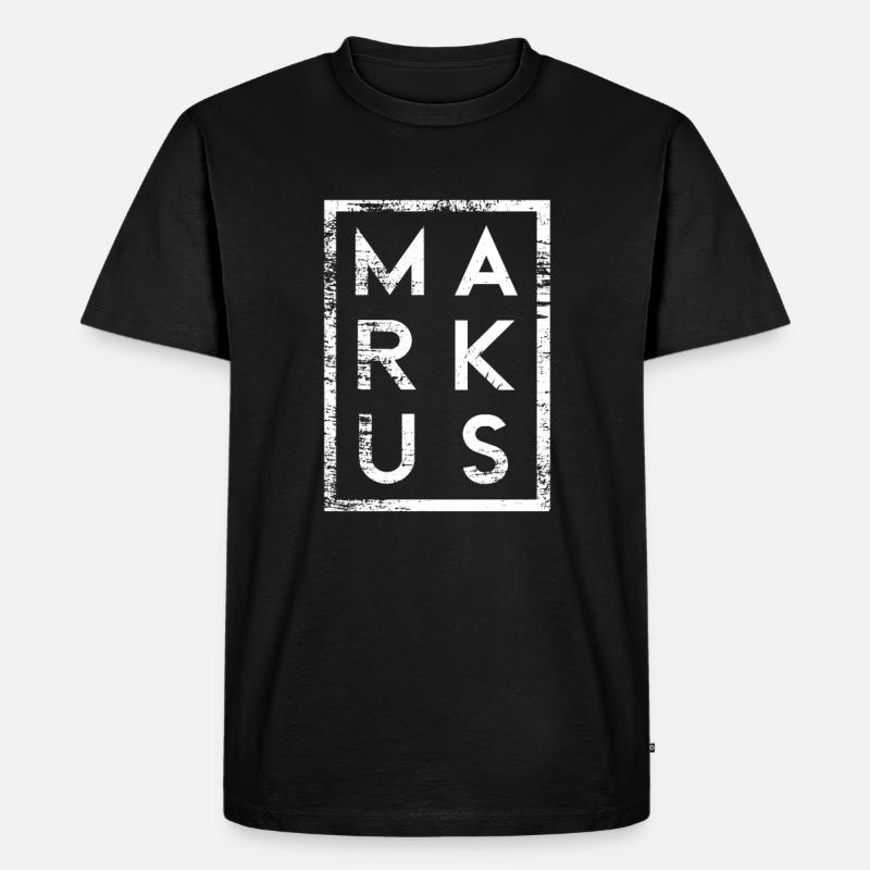 Le minimalisme de Markus - T-shirt Premium bio Homme - noir