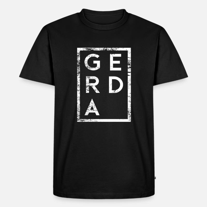 Gerda Minimalisme - T-shirt Premium bio Homme - noir