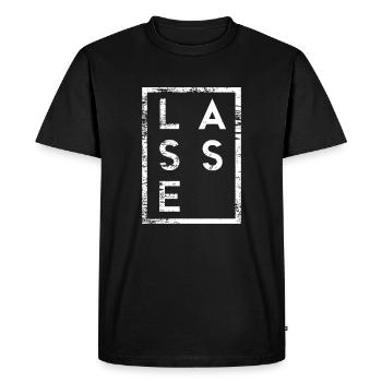 Laissez le minimalisme - T-shirt Premium bio Homme - noir - Devant - Nico (187cm)