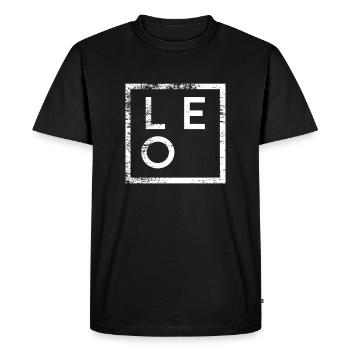 Minimalisme Lion - T-shirt Premium bio Homme - noir - Devant - Nico (187cm)