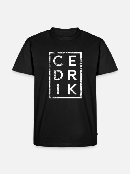 Cedric Minimalism - Men's Premium Organic T-Shirt - black