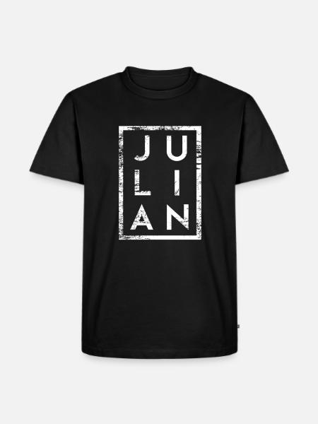 Julian Minimalism - Men's Premium Organic T-Shirt - black