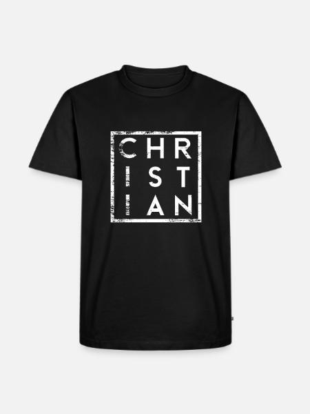 Christian Minimalism - Men's Premium Organic T-Shirt - black