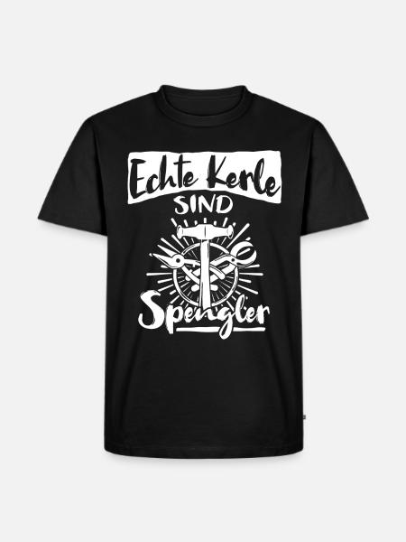 Bauspengler Karosseriespengler Spengler - Männer Premium Bio T-Shirt - Schwarz
