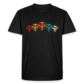 Plumber I love tinsmith profession - Men's Premium Organic T-Shirt - black - Front - Nico (187cm)