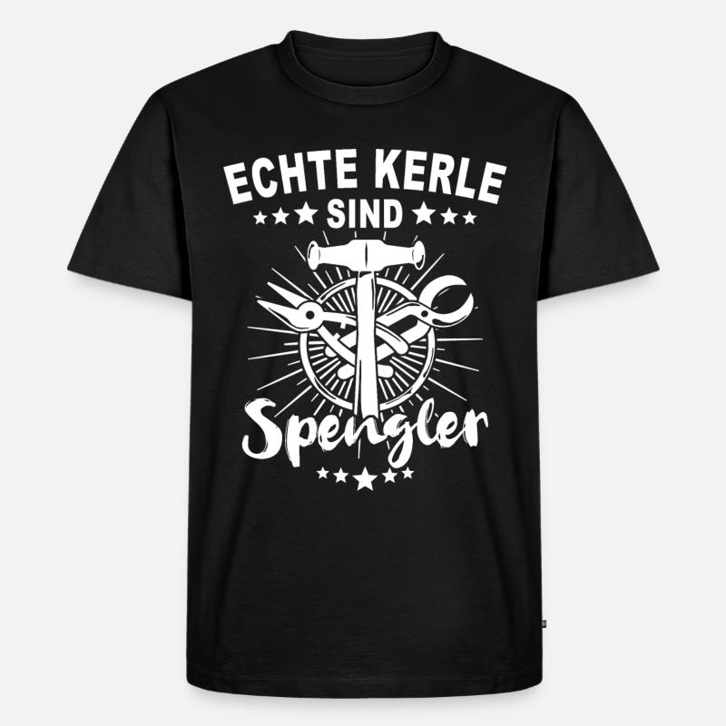 Spengler Beruf Karosseriespengler Sprüche - Männer Premium Bio T-Shirt - Schwarz
