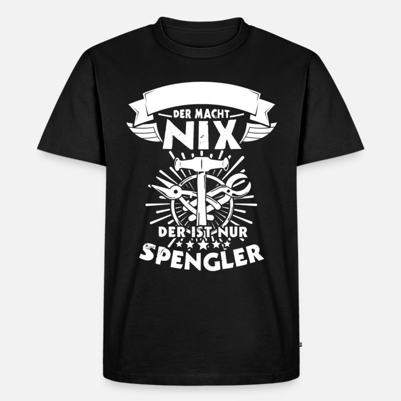 Spengler Spengeln Karosseriespengler - Männer Premium Bio T-Shirt - Schwarz