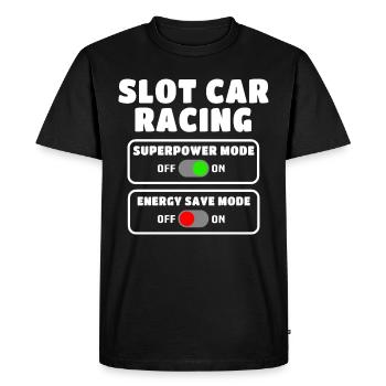 Slot Car Slotracing Slotcar - Men's Premium Organic T-Shirt - black - Front - Nico (187cm)