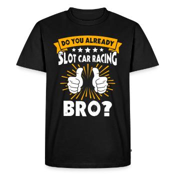 Slot Car Slotracing Slotcar - Men's Premium Organic T-Shirt - black - Front - Nico (187cm)