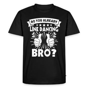 Danse en ligne Danse en ligne - T-shirt Premium bio Homme - noir - Devant - Nico (187cm)