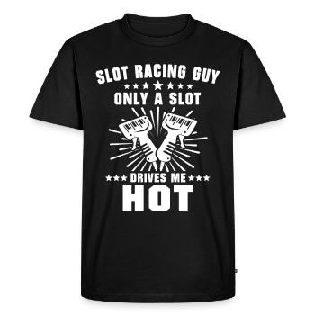 Slot Racing Slot Car - Men's Premium Organic T-Shirt - black - Front - Nico (187cm)
