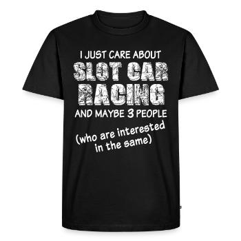 Slot Racing Slot Car - Men's Premium Organic T-Shirt - black - Front - Nico (187cm)