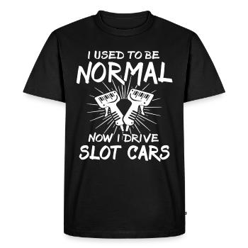 Slot Race Slot Car - Men's Premium Organic T-Shirt - black - Front - Nico (187cm)