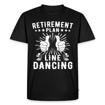Danse en ligne Danse en ligne - T-shirt Premium bio Homme - noir - Devant - Nico (187cm)