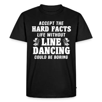 Danse en ligne Danse en ligne - T-shirt Premium bio Homme - noir - Devant - Nico (187cm)
