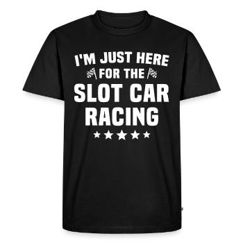 Slot Racing Slot Car - Men's Premium Organic T-Shirt - black - Front - Nico (187cm)