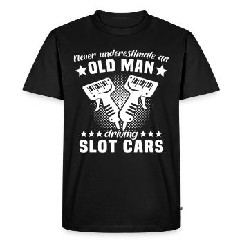 Slot Racing Slot Car - Men's Premium Organic T-Shirt - black - Front - Nico (187cm)