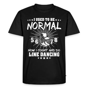 Danse en ligne Danse en ligne - T-shirt Premium bio Homme - noir - Devant - Nico (187cm)