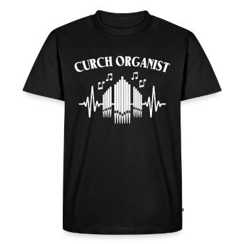 Organist Organist Church Organ - Men's Premium Organic T-Shirt - black - Front - Nico (187cm)