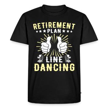 Line Dancer Line Dancing - Men's Premium Organic T-Shirt - black - Front - Nico (187cm)