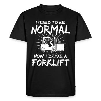 Forklift Driver Forklift Warehouse Forklift - Men's Premium Organic T-Shirt - black - Front - Nico (187cm)