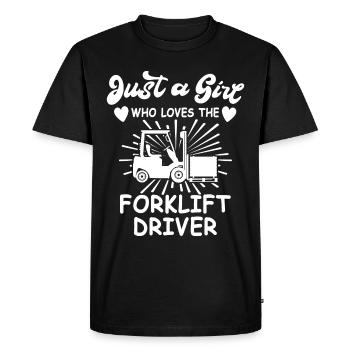 Forklift Forklift Forklift Driver - Men's Premium Organic T-Shirt - black - Front - Nico (187cm)