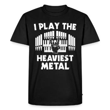 Church organist Organist Organist - Men's Premium Organic T-Shirt - black - Front - Nico (187cm)