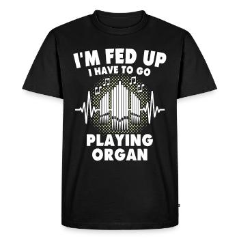 Church organist organist - Men's Premium Organic T-Shirt - black - Front - Nico (187cm)
