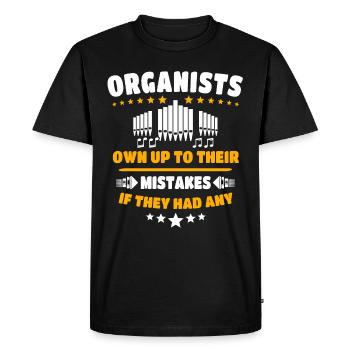 Organist Organist Organ - Men's Premium Organic T-Shirt - black - Front - Nico (187cm)