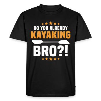 Kayaking Kayaker Kayak - Men's Premium Organic T-Shirt - black - Front - Nico (187cm)