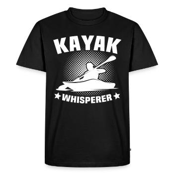 Kayaker Kayak Kayaking - Men's Premium Organic T-Shirt - black - Front - Nico (187cm)