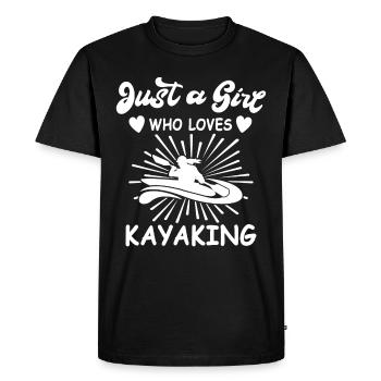 Kayaker Kayak Kayaking - Men's Premium Organic T-Shirt - black - Front - Nico (187cm)