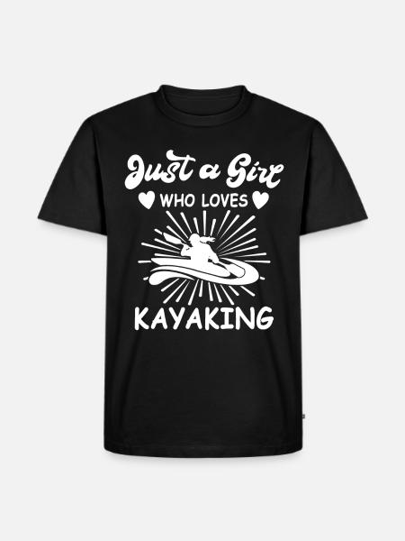 Kayaker Kayak Kayaking - Men's Premium Organic T-Shirt - black