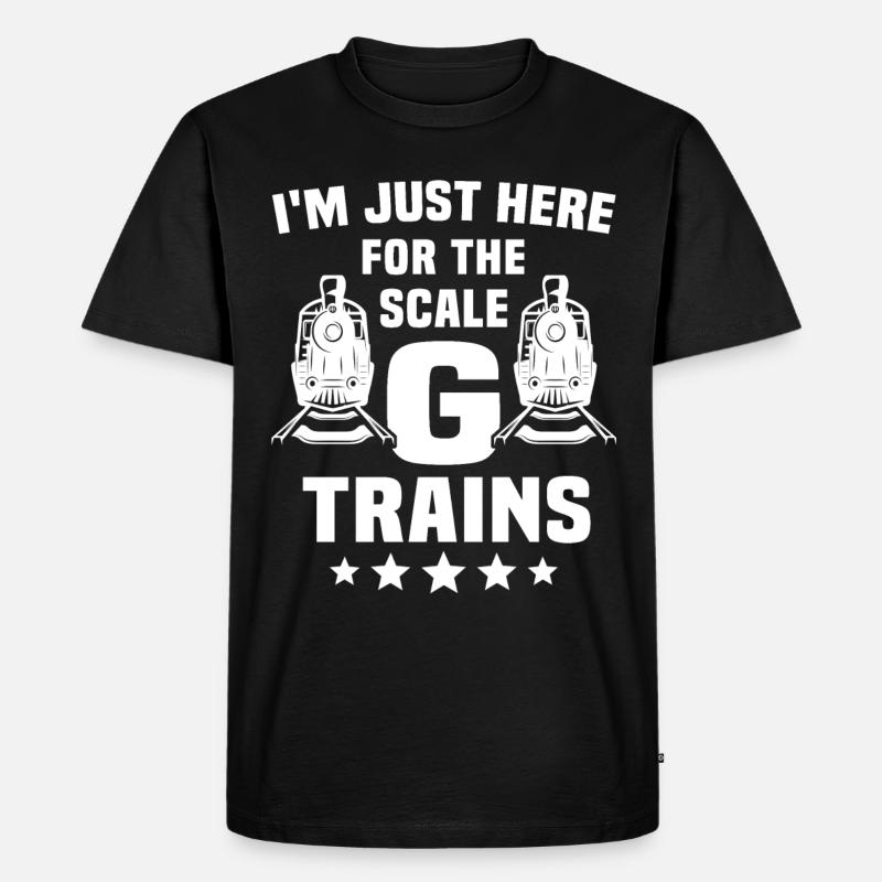 Gartenbahn Spur G Modellbahn - Männer Premium Bio T-Shirt - Schwarz