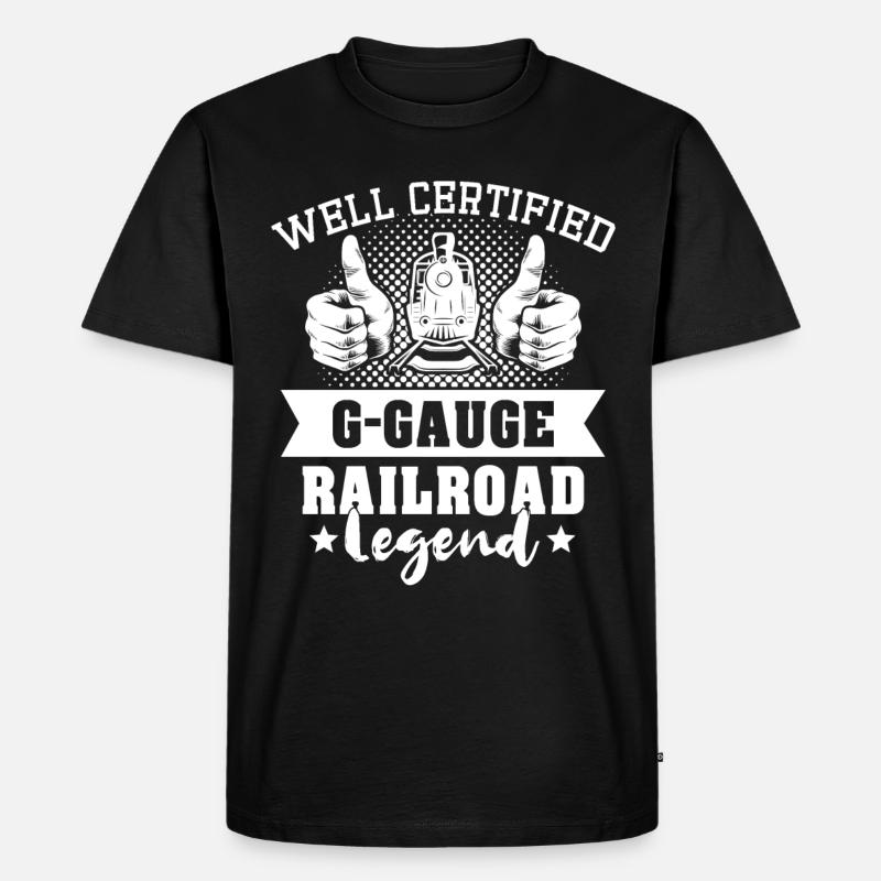 Gartenbahn Spur G Modellbahn - Männer Premium Bio T-Shirt - Schwarz