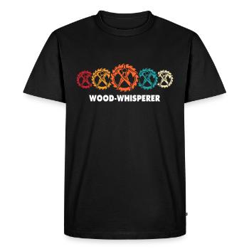 Charpentier, charpentier, charpentier, - T-shirt Premium bio Homme - noir - Devant - Nico (187cm)