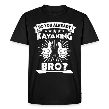 Kayaker Kayaking - Men's Premium Organic T-Shirt - black - Front - Nico (187cm)